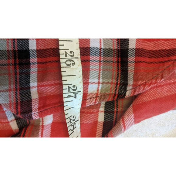 Denim & Supply Ralph Lauren Plaid Lightweight High/Low Button Down Shirt, Large - Picture 5 of 8